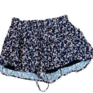 Altard State Floral Boho Paper Bag Lined Short Ruffle Trim Hi-Rise Women Small‎
